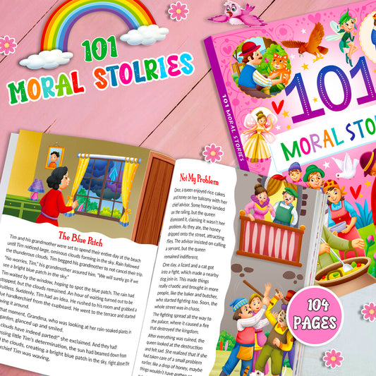 101 Moral Stories | Illustrated Padded Story Book for Kids