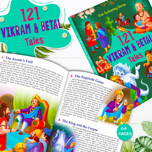 121 Vikram & Betal Tales - Inside pages 64 pages reading spread