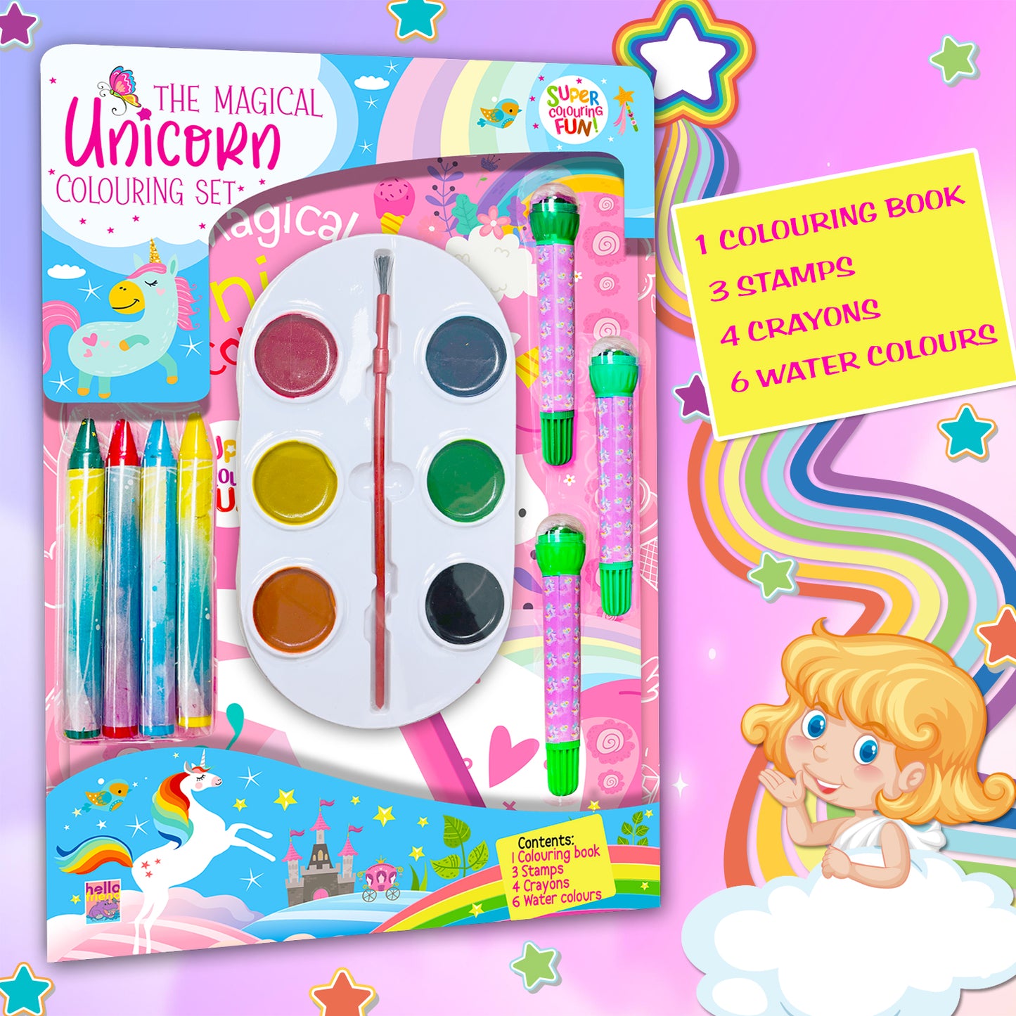 The magical unicorn colouring set