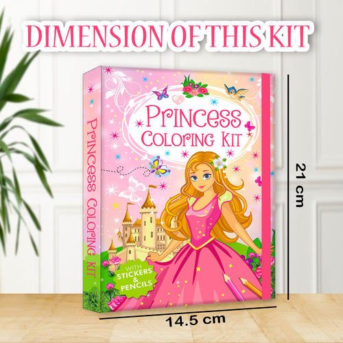 Princess Colouring Kit | Princess Coloring & Creative Activity Kit for Kids | Magical Art & Learning Kit