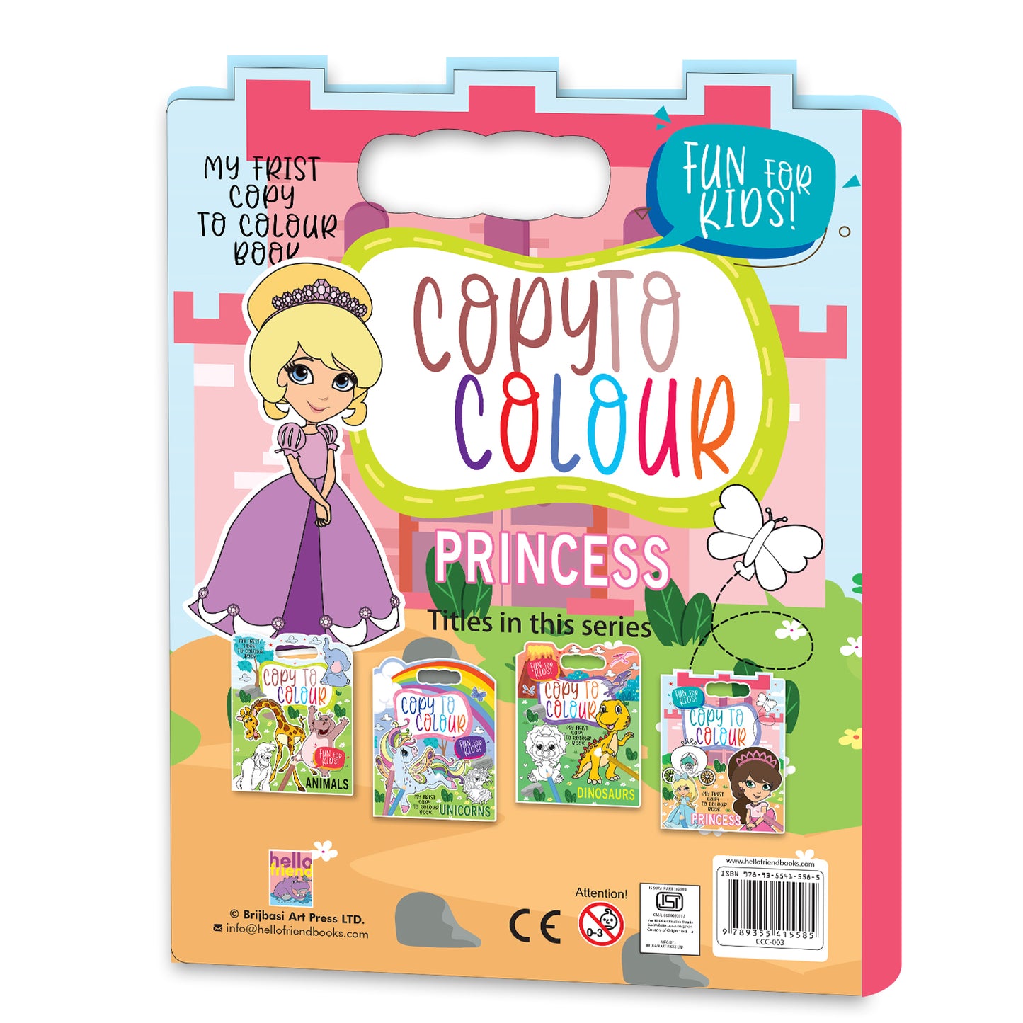 Copy to Colour – Princess | Princess Copy & Color Activity Book for Kids | Magical Coloring Book