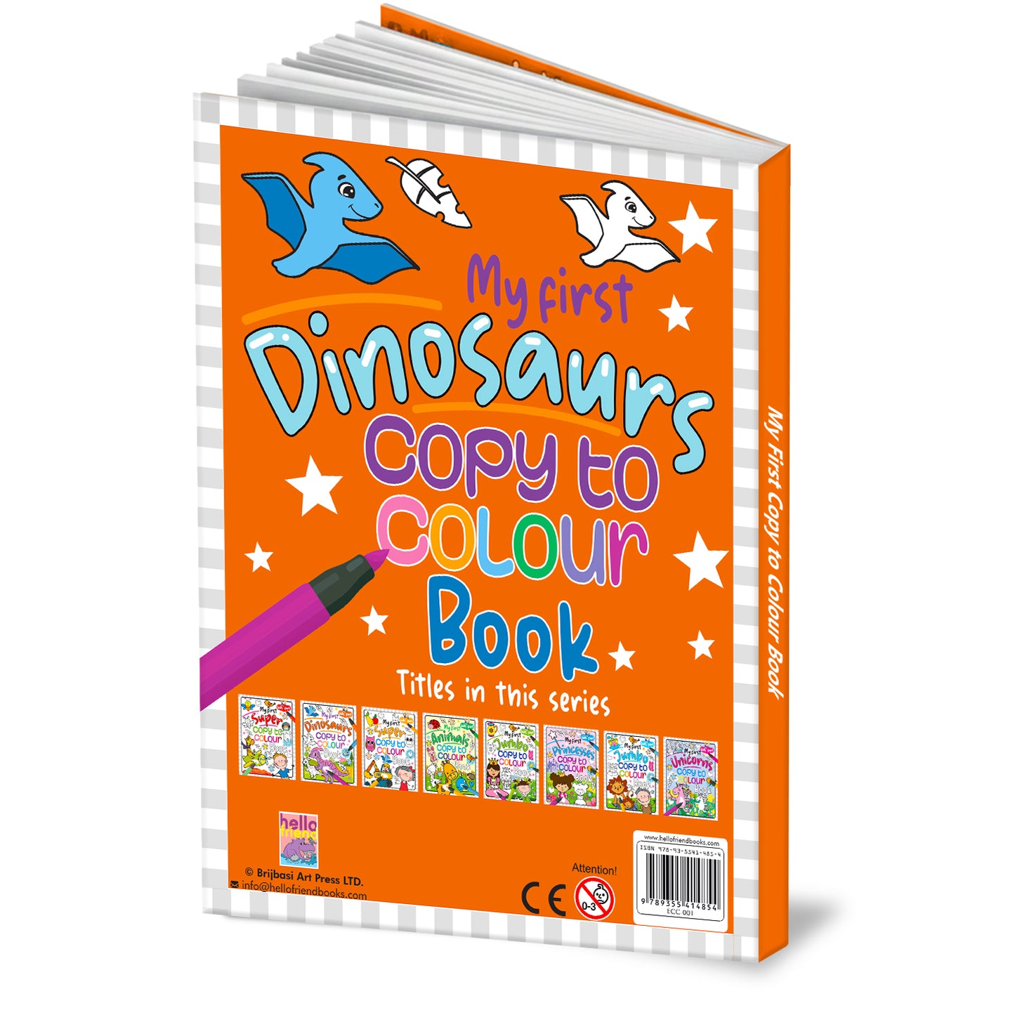 My first dinosaurs - copy to colour book
