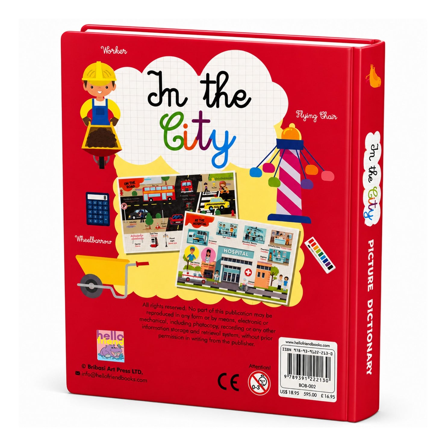 In the City – Picture Dictionary | First Words & Early Learning Board Book for Kids