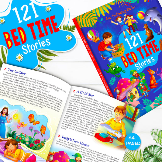 121 Bedtime Traditional Stories | Illustrated Story Book for Kids
