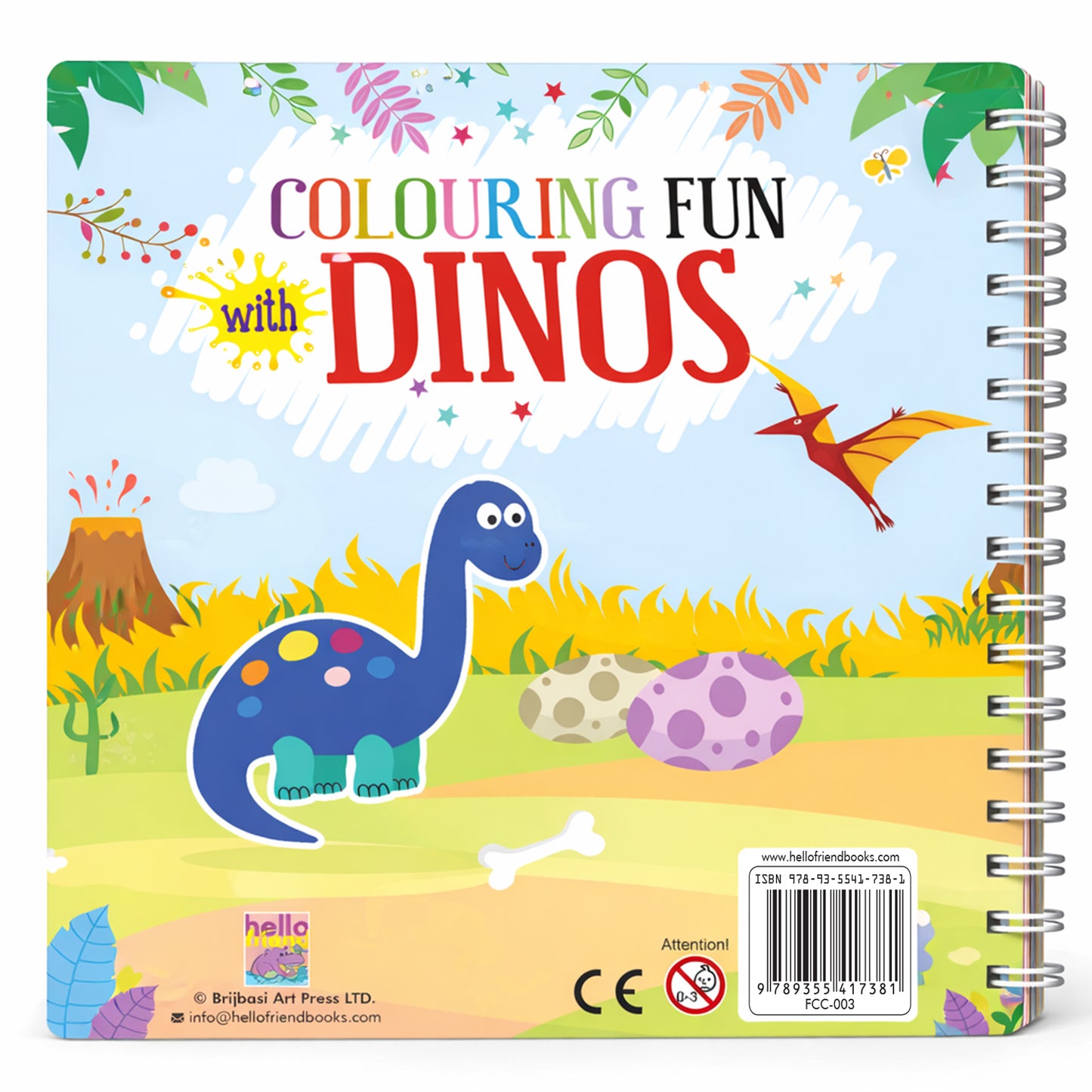 Colouring Fun With Dino's | Dinosaur Coloring Book for Kids | Creative Coloring Activity Book