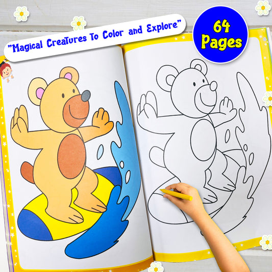 Jumbo Color – Safari Animals | Jumbo Coloring Book for Kids | Big Safari Animal Activity Book