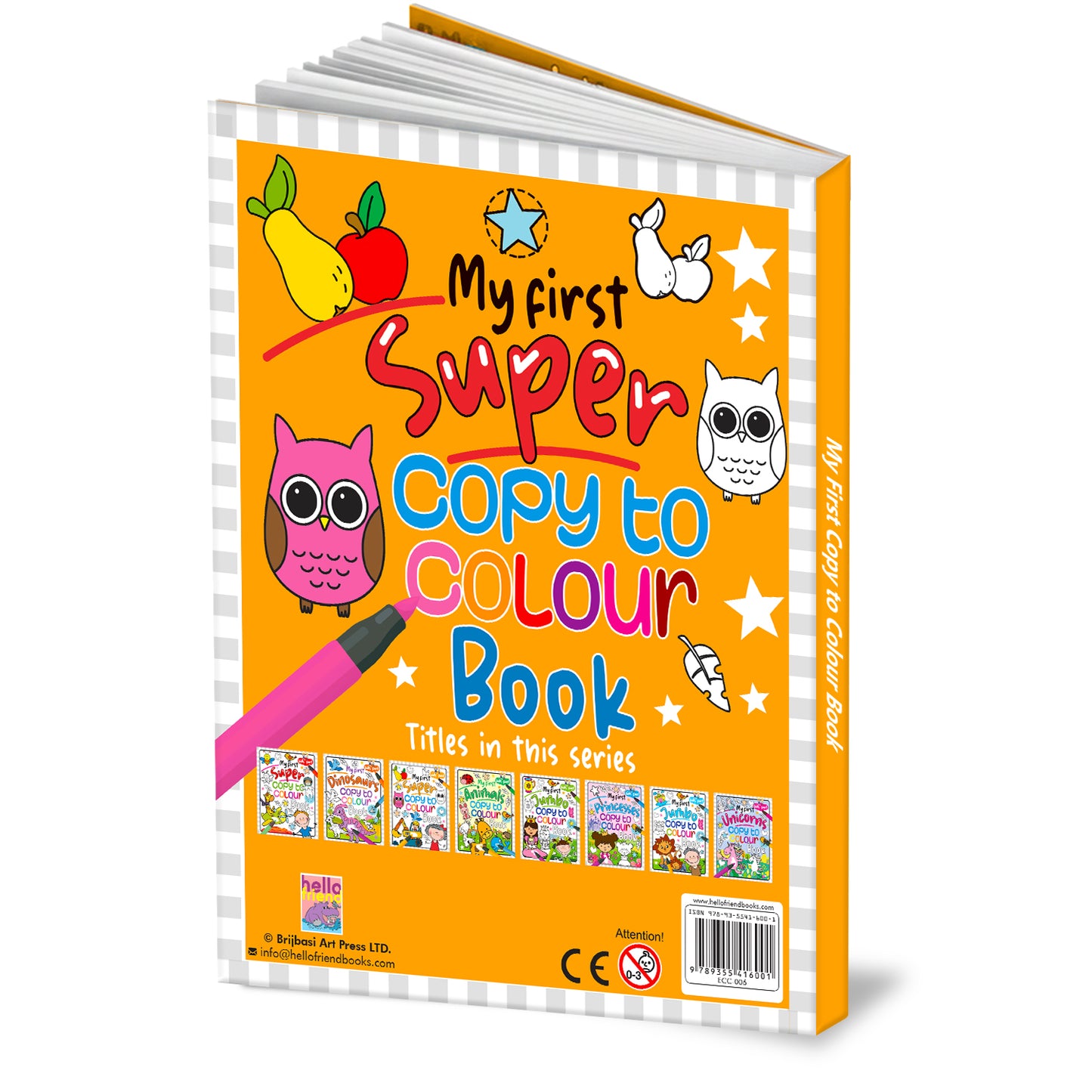 My First Super – Copy to Colour Book | Super Copy & Color Activity Book for Kids | Early Learning Coloring Book