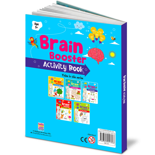 Brain Booster Activity Book (Age 5+) | Educational Puzzle & Logic Activity Book for Kids