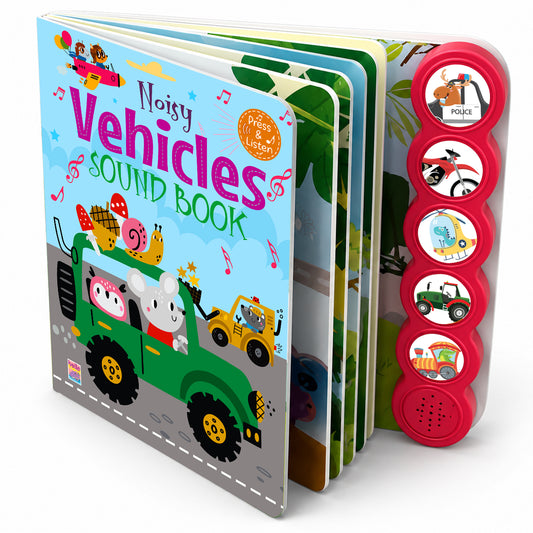 Noisy Vehicles Sound Book - Tractor Page