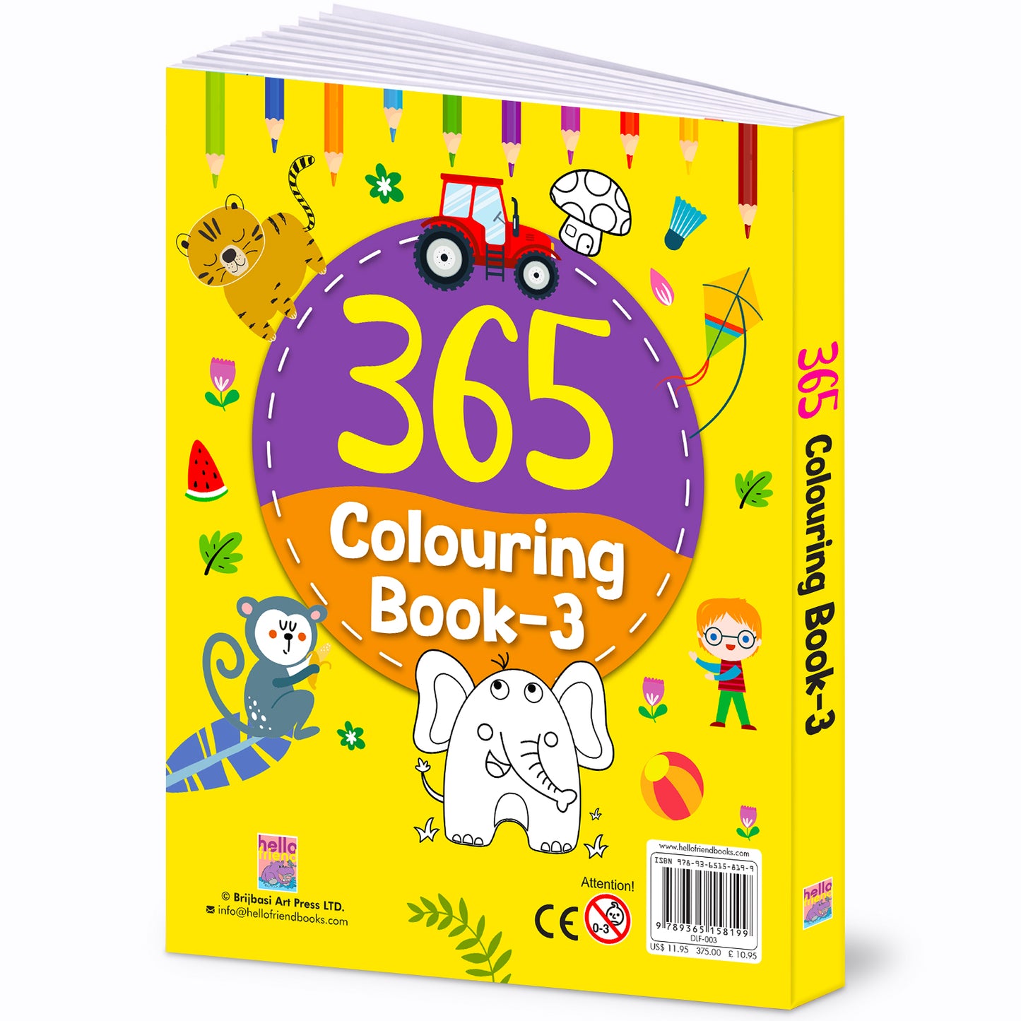 365 Colouring Book 3 | Colouring Activity Book for Kids