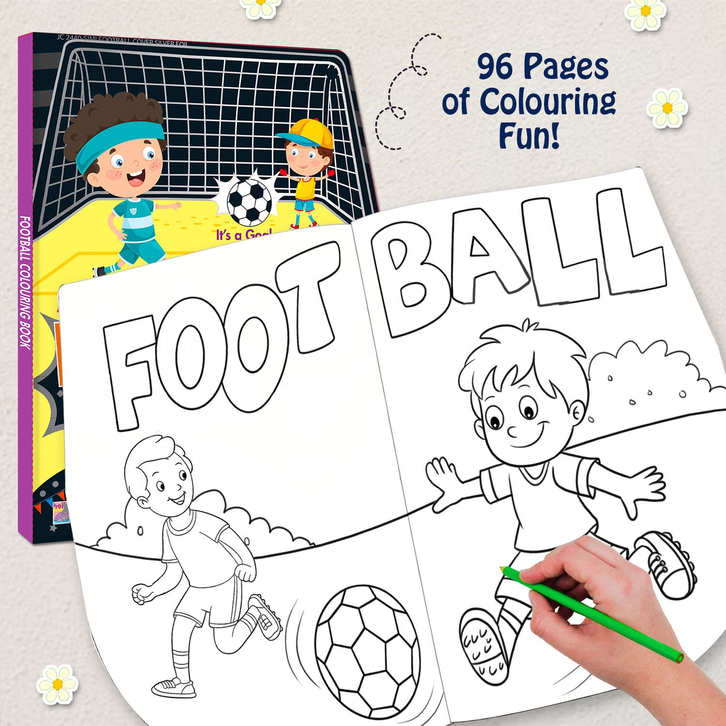 Boy Football Fun | Colouring & Sticker Activity Book for Kids