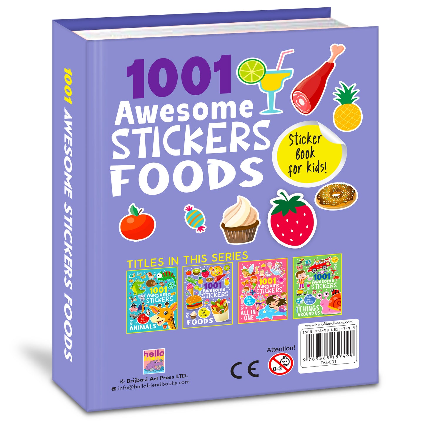 1001 Awesome Stickers – Foods | Fun Sticker Activity Book for Kids