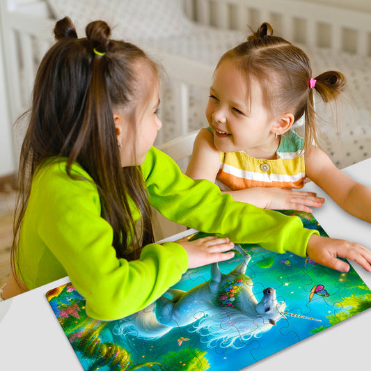 Magical Unicorn Puzzle Box | 100 Piece Jigsaw Puzzle for Kids