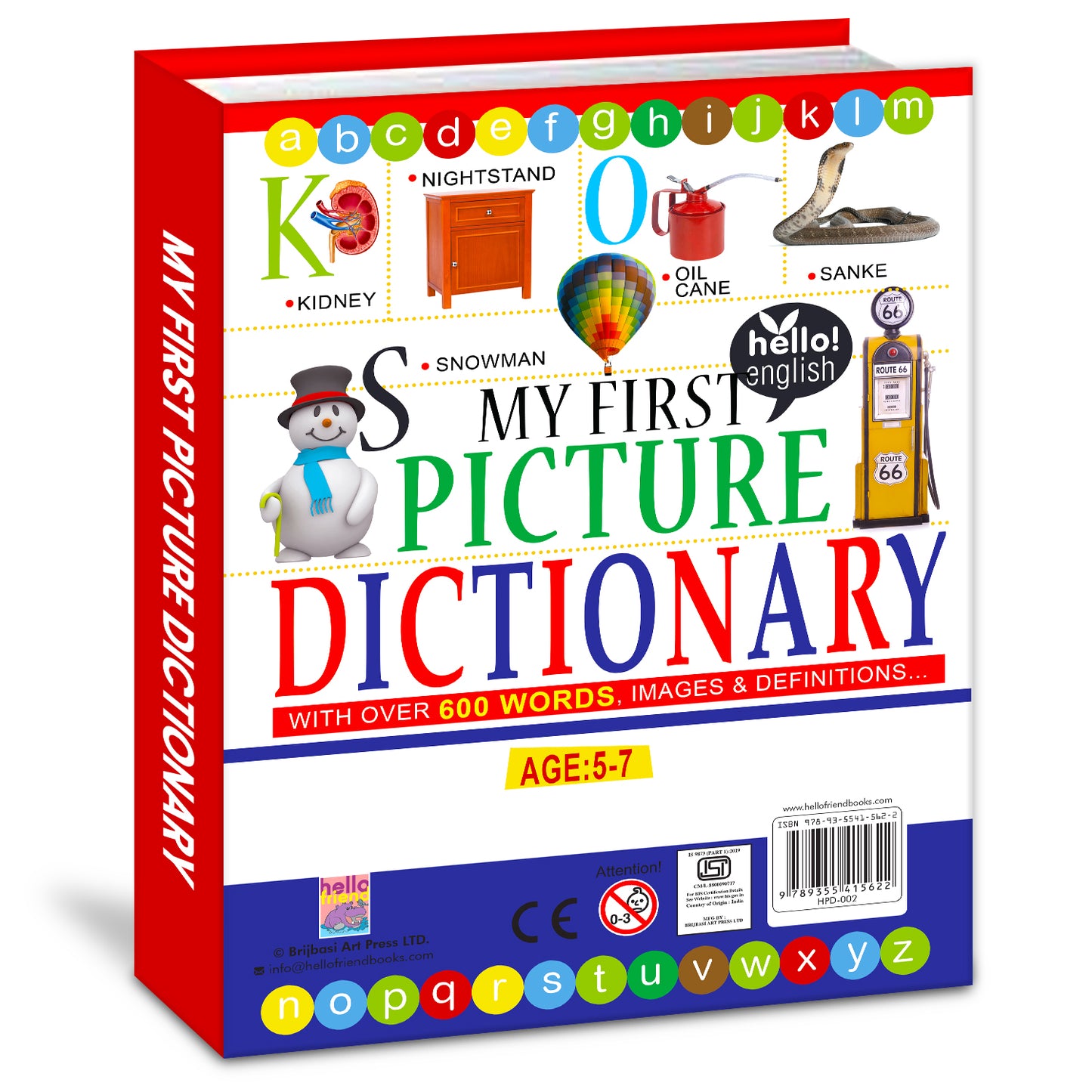 My First Picture Dictionary Book | Illustrated Picture Knowledge Book for Kids | Early Learning Vocabulary Book