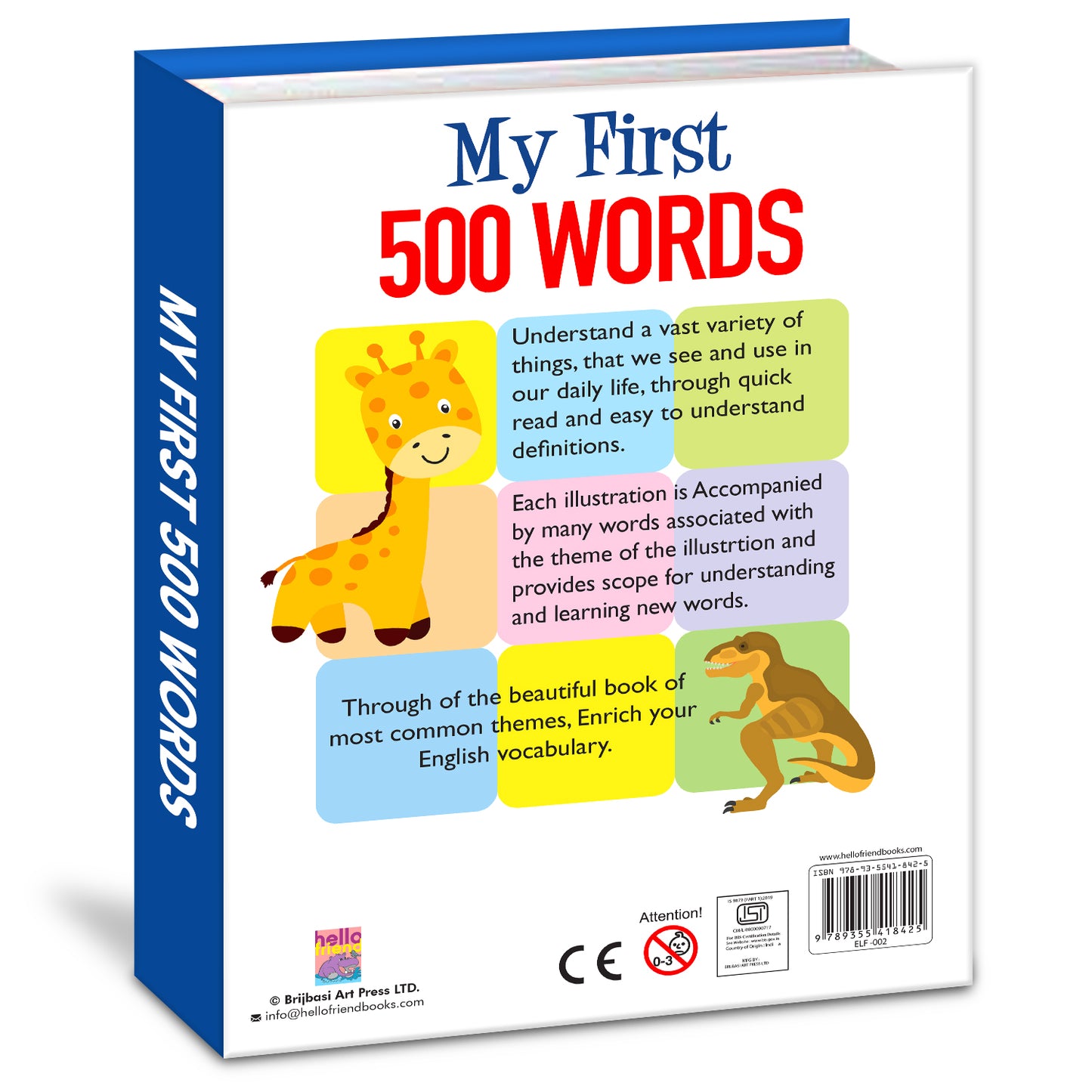 My First 500 Words | Picture Knowledge Book for Kids | Early Learning Vocabulary Book