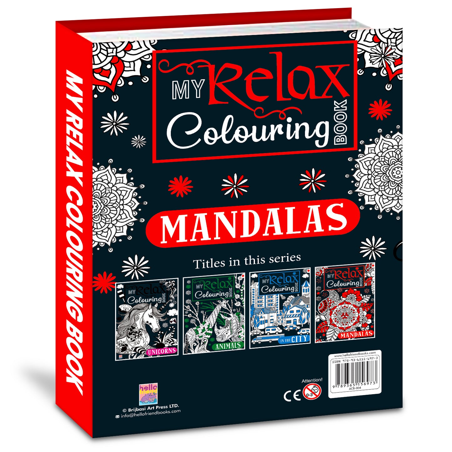 My Relax Colouring Mandala Book | Mindful Mandala Coloring Book for Kids | Creative & Stress Relief Activity Book