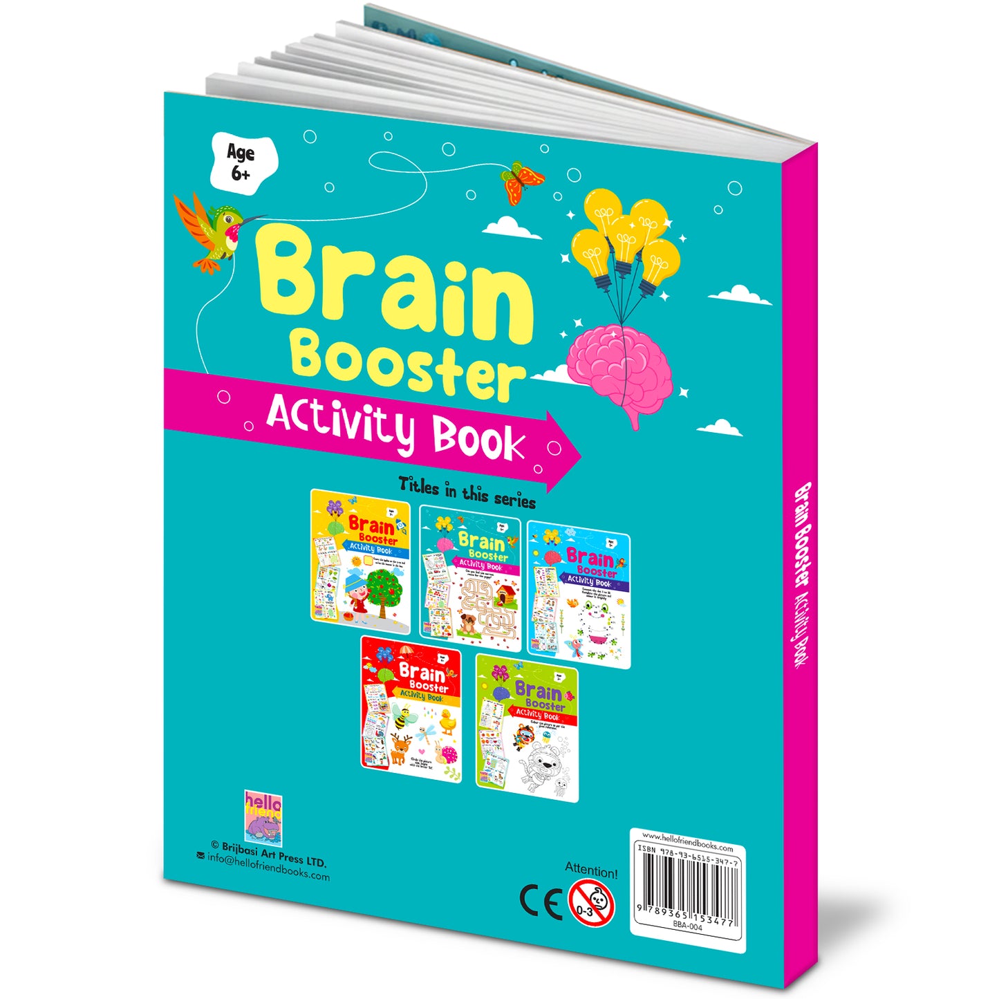 Brain Booster Activity Book 4 (Age 6+) | Educational Puzzle & Logic Activity Book for Kids