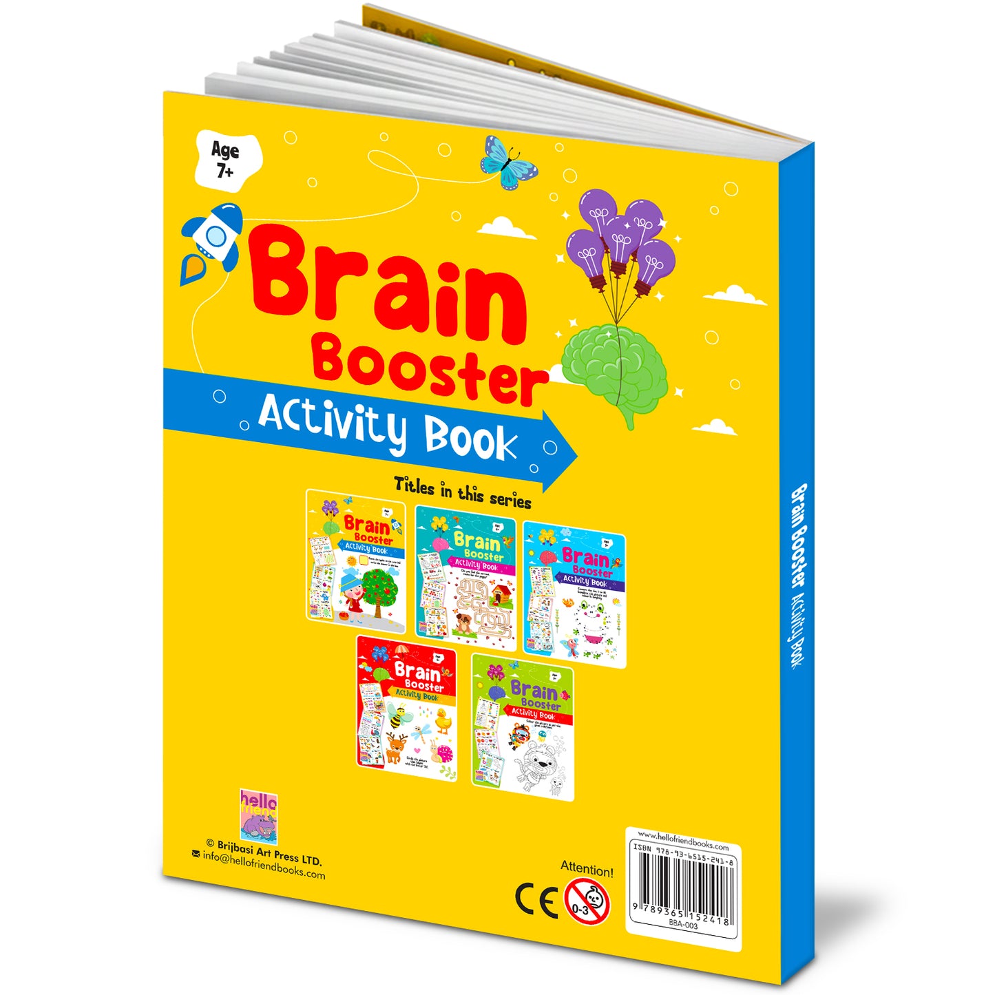 Brain Booster Activity Book 3 (Age 7+) | Educational Puzzle & Logic Activity Book for Kids