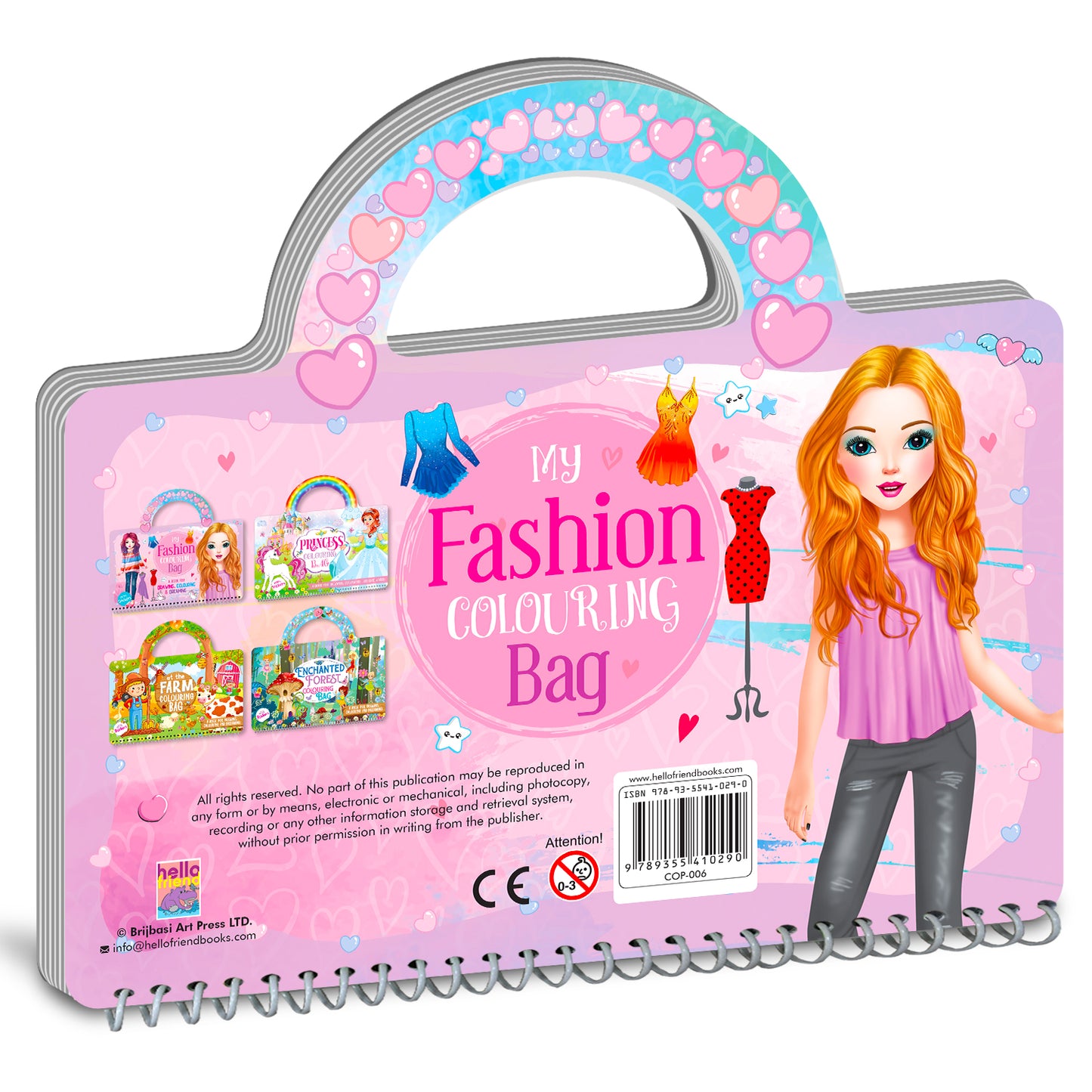 My Fashion Colouring Bag | Fashion Coloring & Creative Activity Kit for Kids