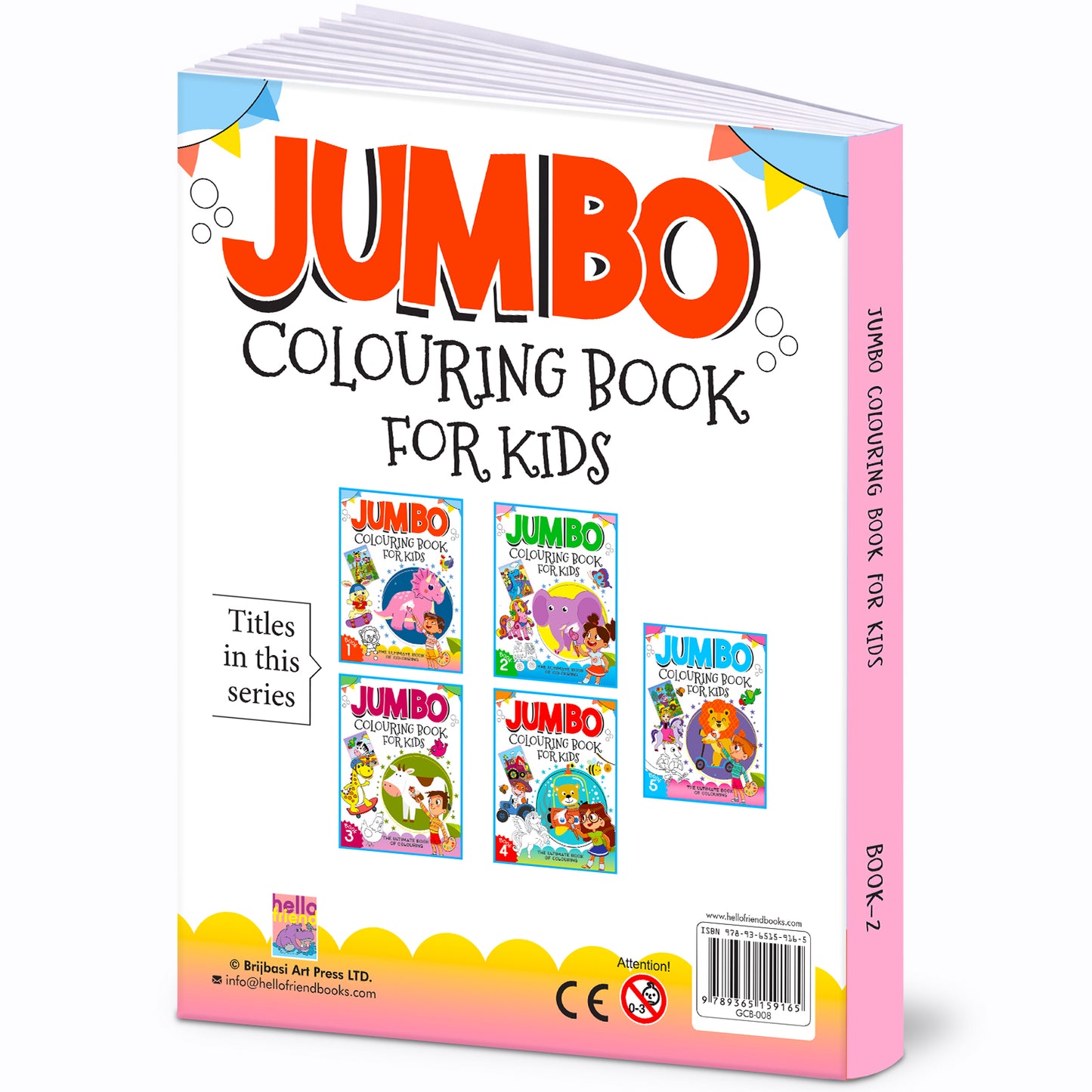 Jumbo Colouring Book -2 Activity Colouring Book for 3 to 6 years kids
