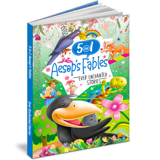 Aesop’s Fables 5-in-1 Stories | Ever Enchanted Stories – 2-Book Combo for Kids