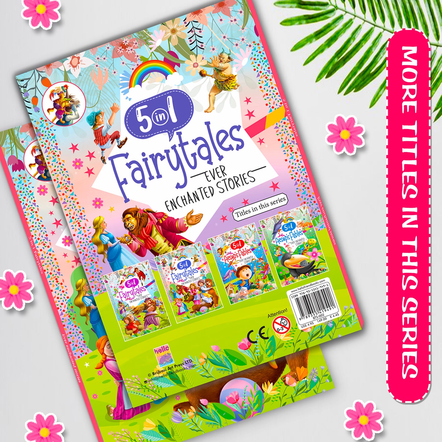 5 in 1 Fairytales Ever Enchanted Stories Book 2 | Illustrated Fairy Tale Collection for Kids