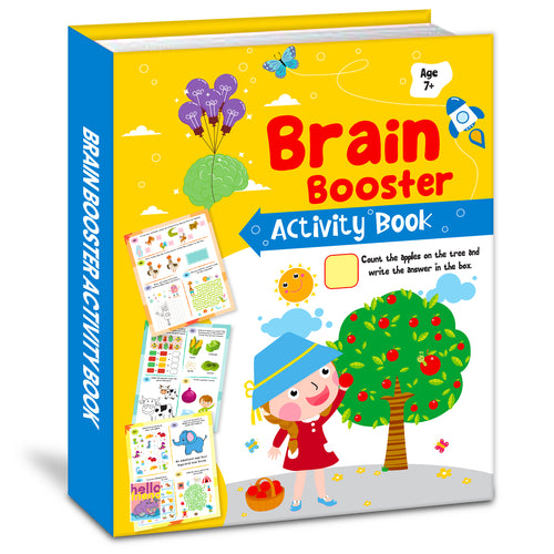 Brain Booster Activity Book 3 (Age 7+) | Educational Puzzle & Logic Activity Book for Kids