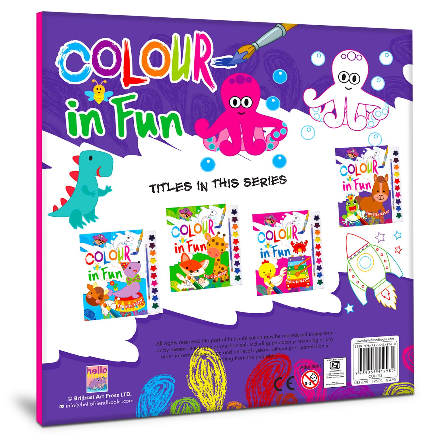 Colour In Fun Water Colouring Pad