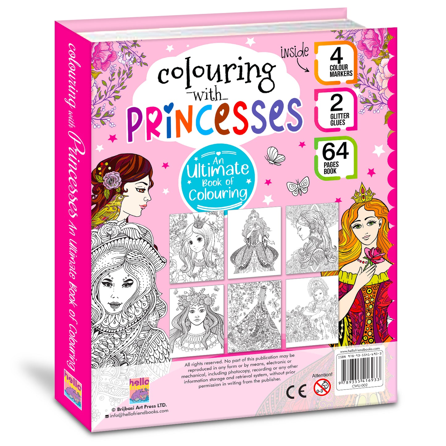 Colouring with Princess | Princess Coloring Book for Kids | Magical Creative Coloring Book