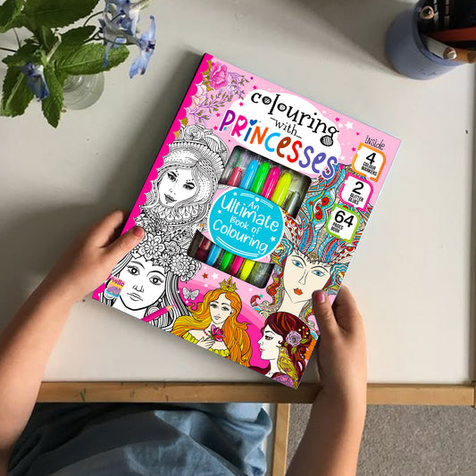 Colouring with Princess | Princess Coloring Book for Kids | Magical Creative Coloring Book