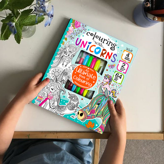 Colouring with Unicorn | Unicorn Coloring Book for Kids | Magical Creative Coloring Book