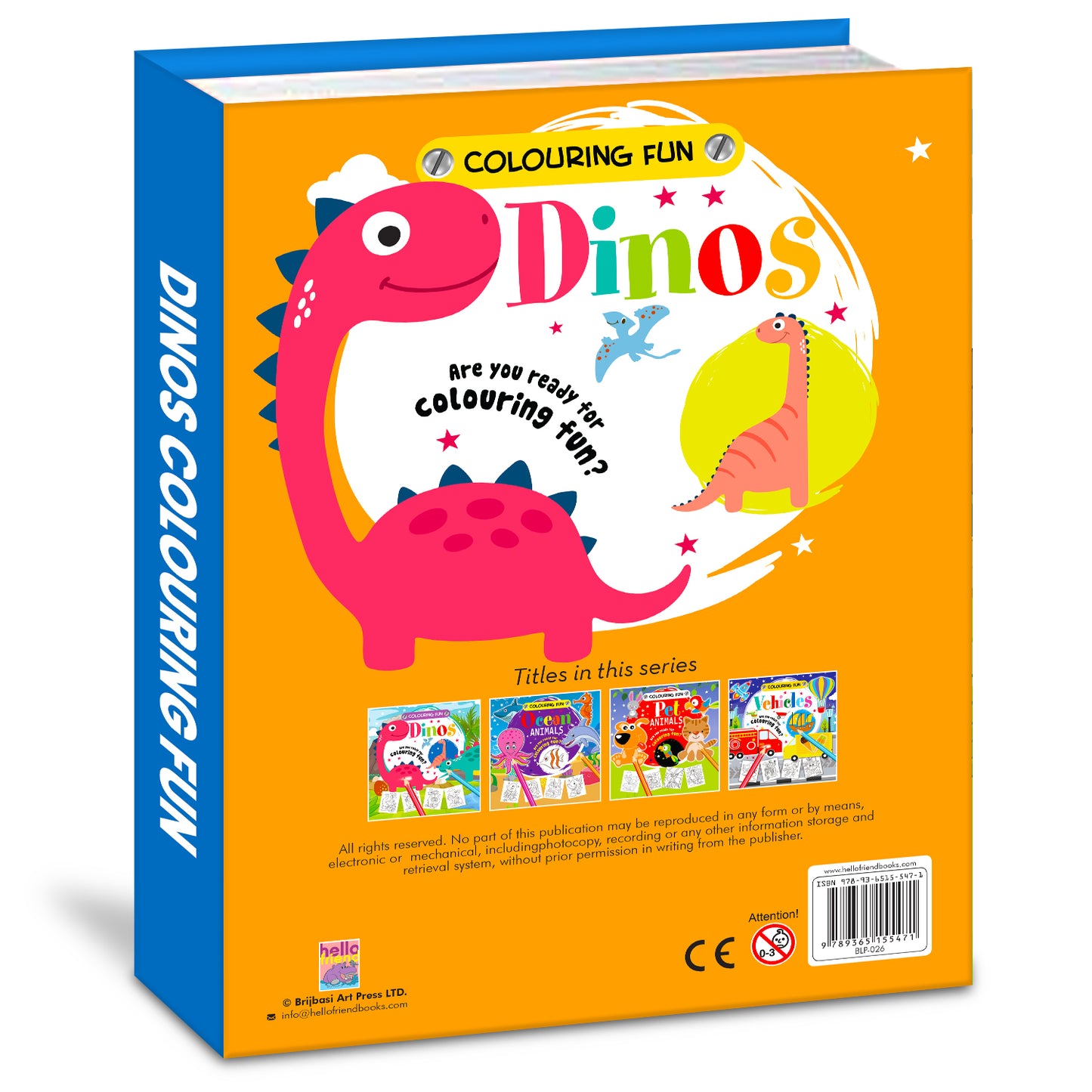 Colouring Fun Dinos - Coloring Activity Book for Creative Kids