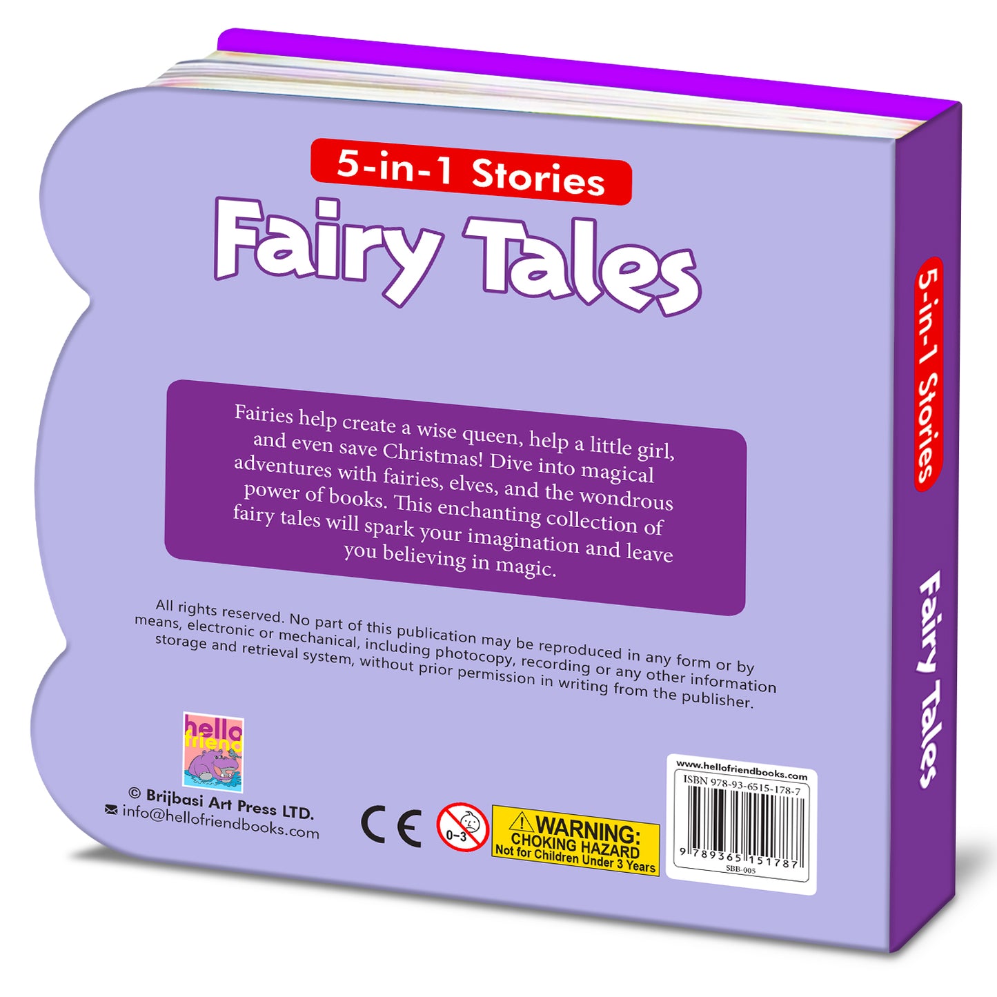 5-in-1 Fairy Tales - Back cover with blurb and ISBN