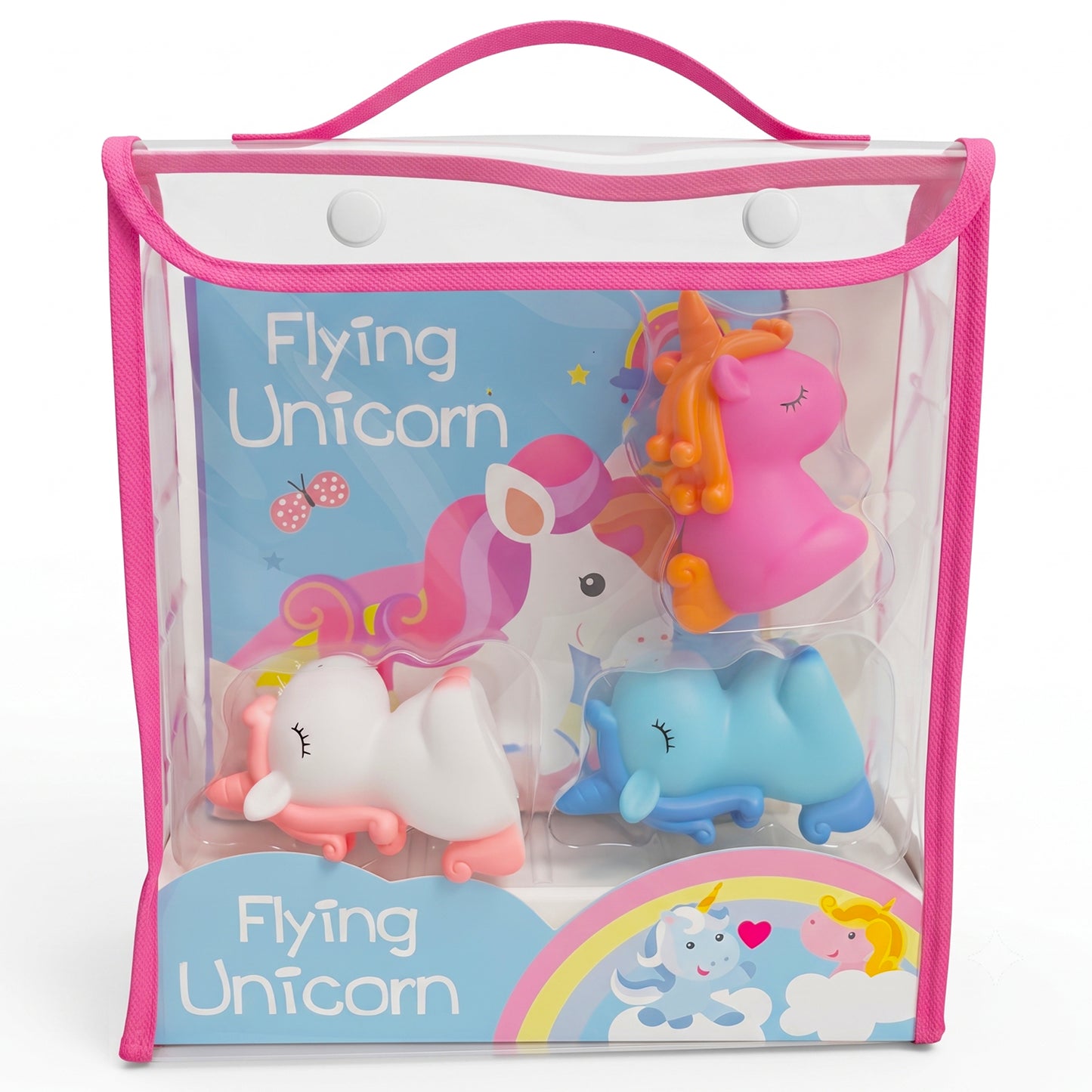 Flying Unicorn Bath Book | Waterproof Interactive Bath Book for Babies & Toddlers | Soft Cloth Bath Book