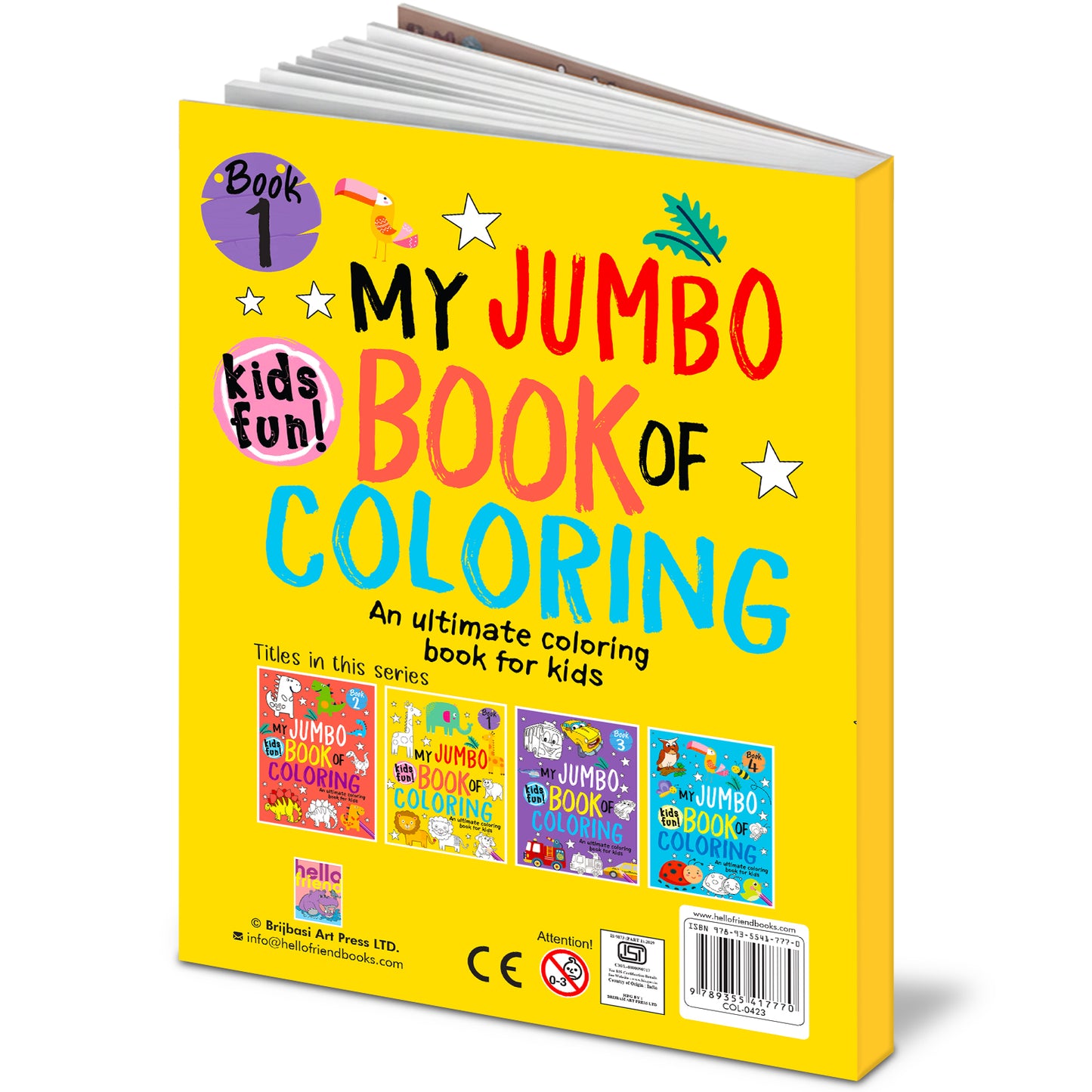 My Jumbo Book of Coloring 1 - Two books lifestyle display