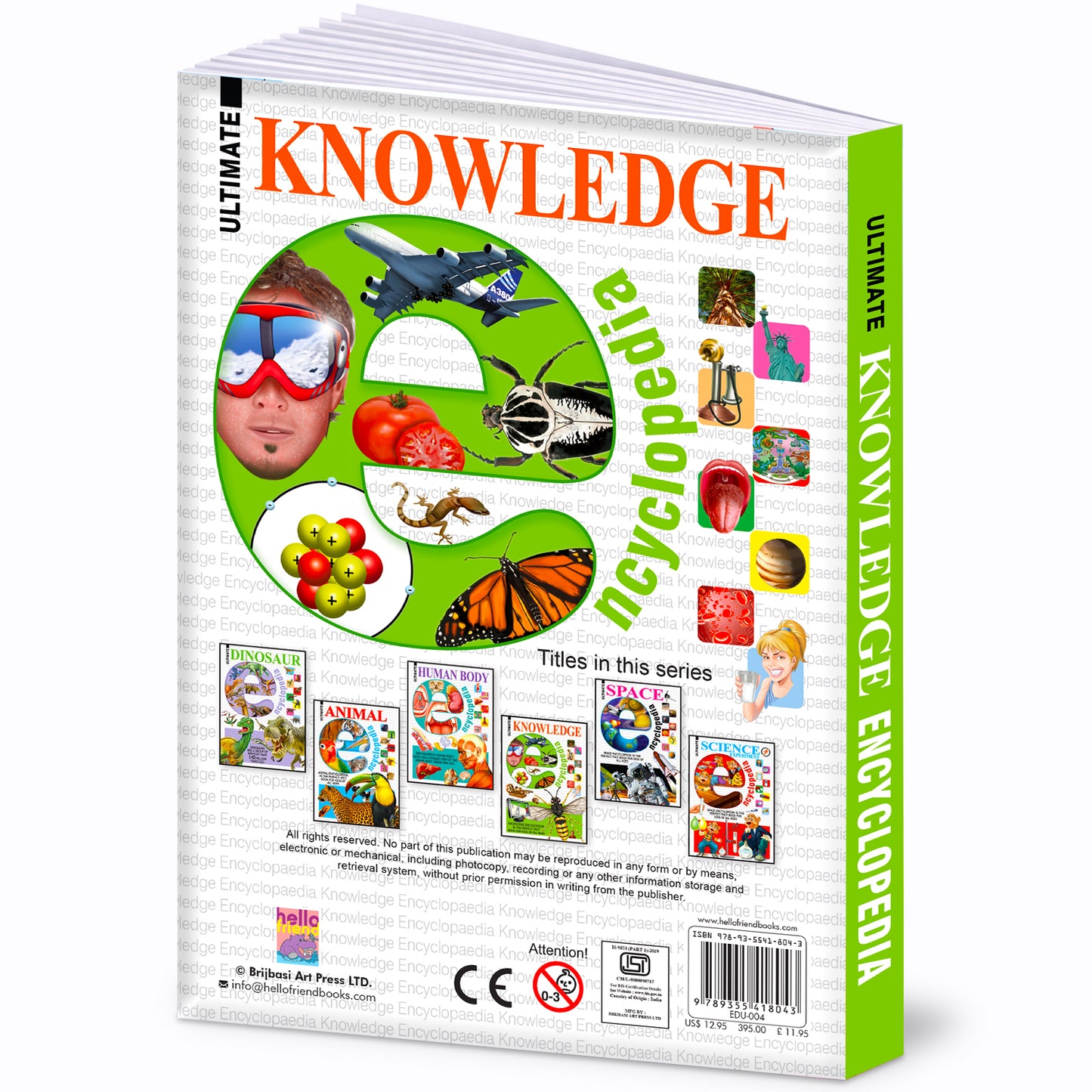 Ultimate Knowledge Encyclopedia - Back Cover with titles in series