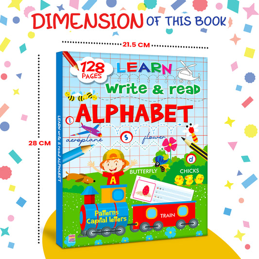 Learn Write & Read Alphabet | Alphabet Writing & Reading Activity Book for Kids | Early Learning Workbook