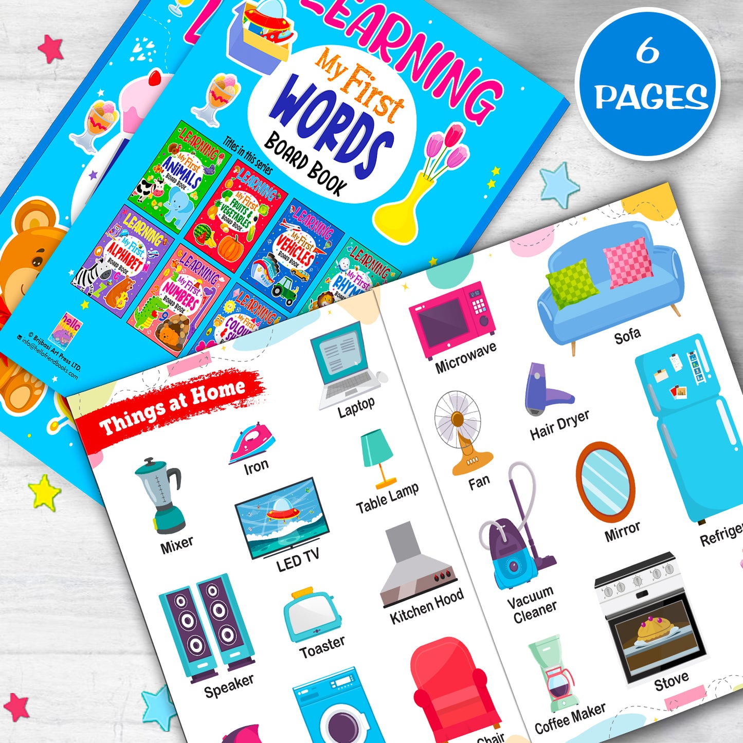 Learning my first words boards book