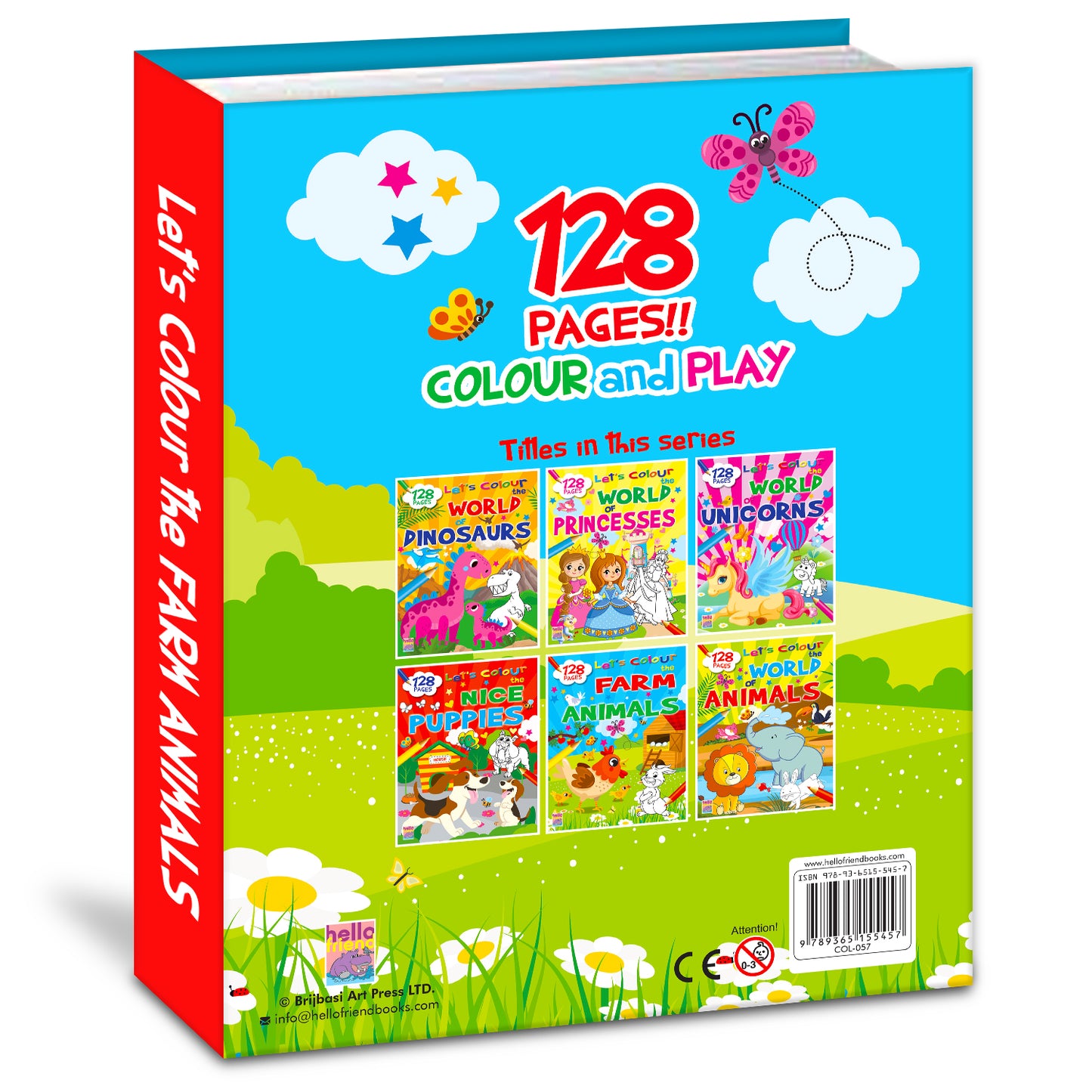 Let's Colour the Farm Animals | Farm Animal Coloring Book for Kids | Fun Creative Activity Book