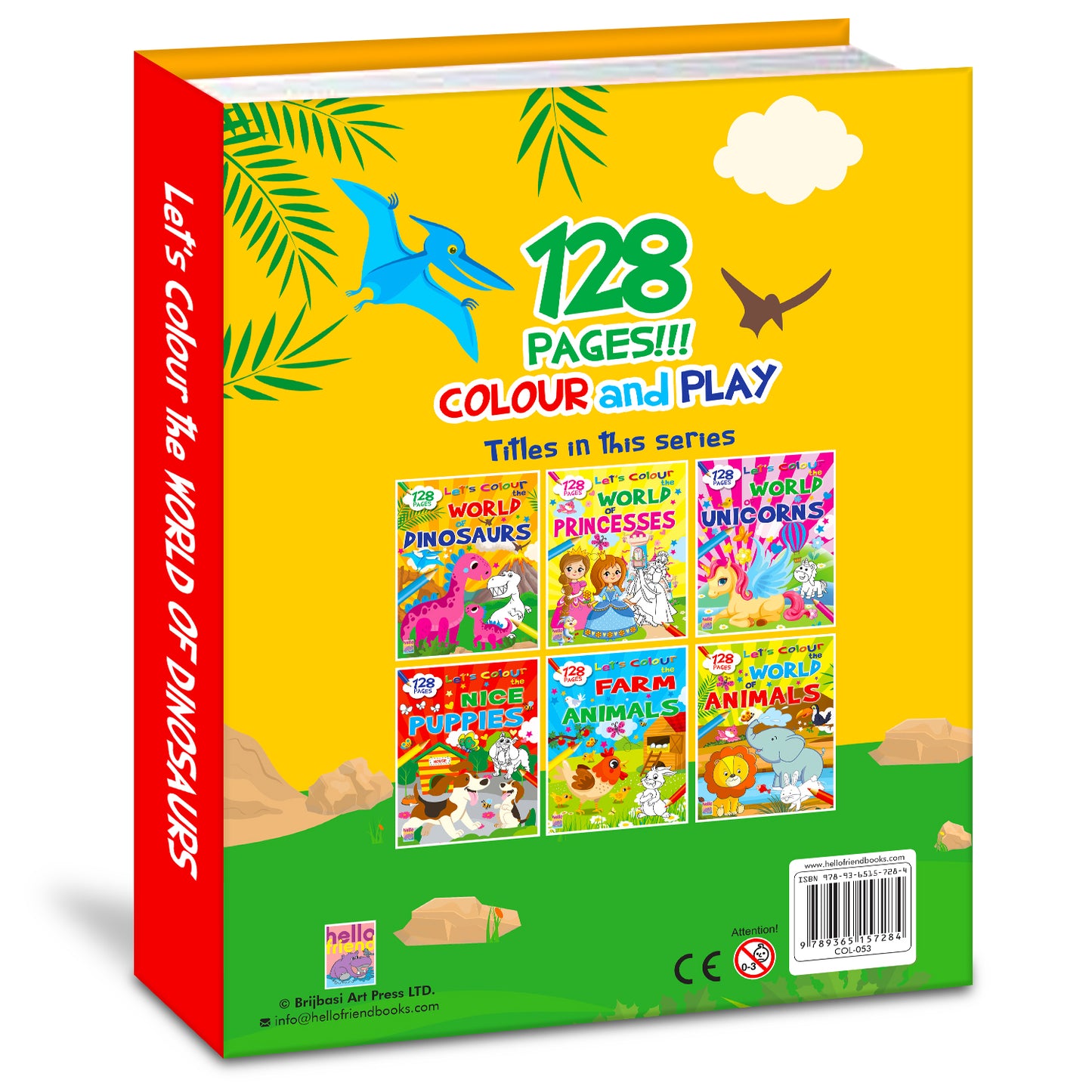 Let's Colour the World of Dinosaurs | Dinosaur Coloring Book for Kids | Fun Prehistoric Creative Activity Book