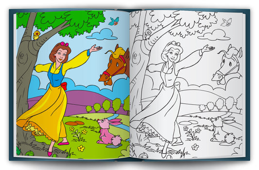 Let's Colour the World of Princesses | Princess Coloring Book for Kids | Magical Creative Activity Book