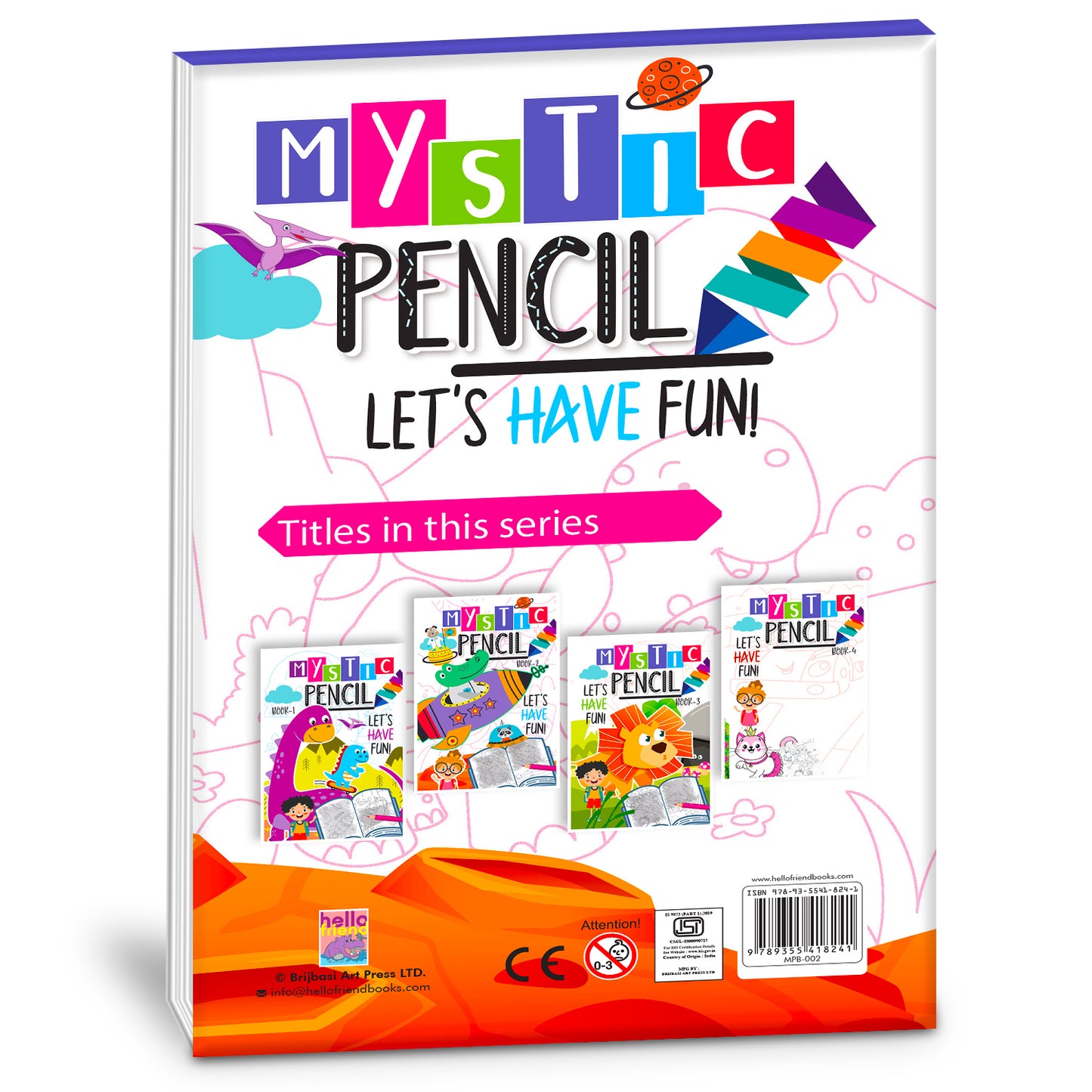 Let's Have Fun Mystic Pencil Book – 2 | Reusable Magic Water Coloring Activity Book for Kids