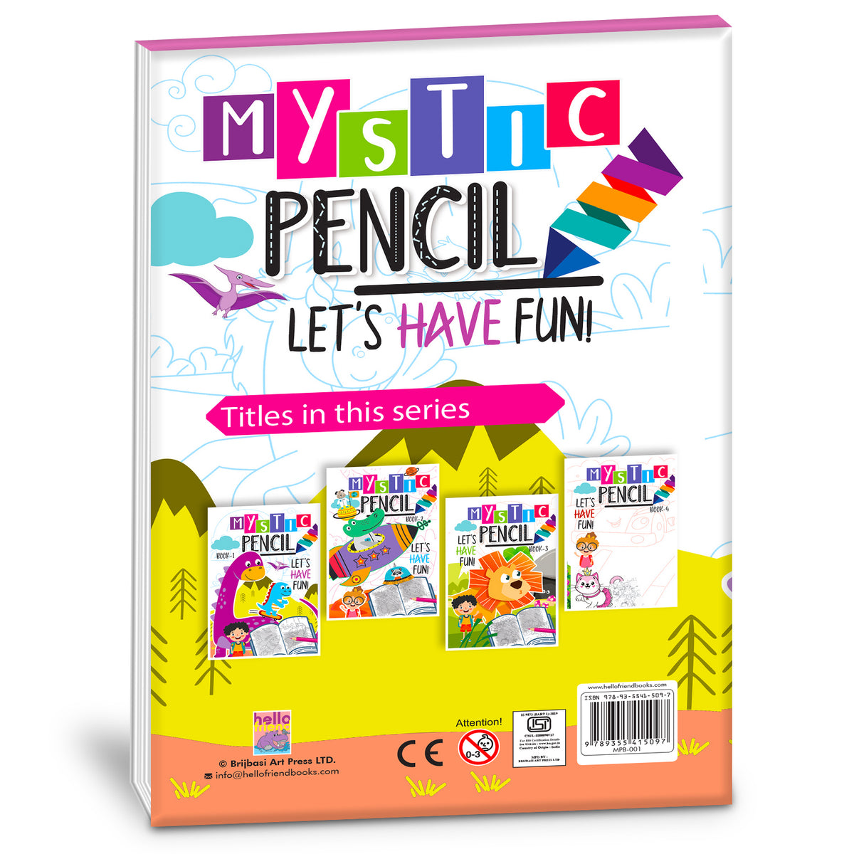 Let's Have Fun Mystic Pencil Book – 1 | Reusable Magic Water Coloring Activity Book for Kids