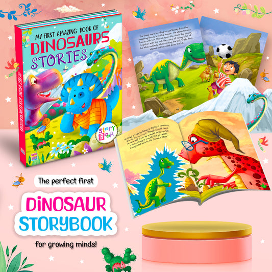 My First Amazing Book of Dinosaur Stories | Illustrated Story Book for Early Readers