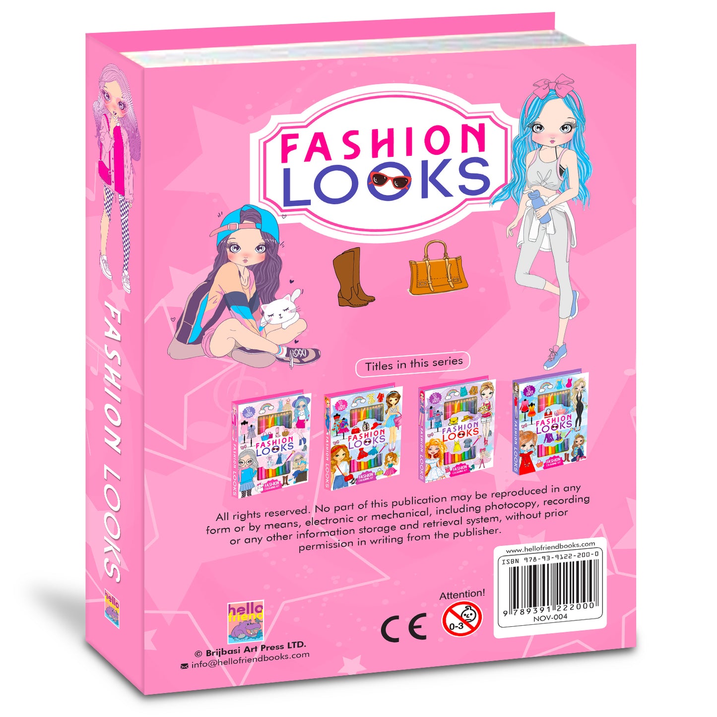 Fashion Looks Art Kit | Fashion Coloring & Creative Activity Kit for Kids | Stylish Art & Learning Kit