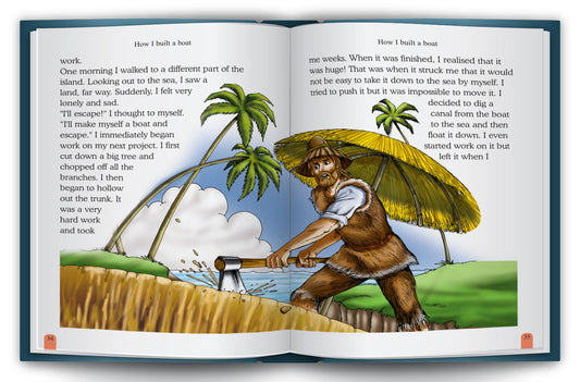 Robinson Crusoe - 3D book display