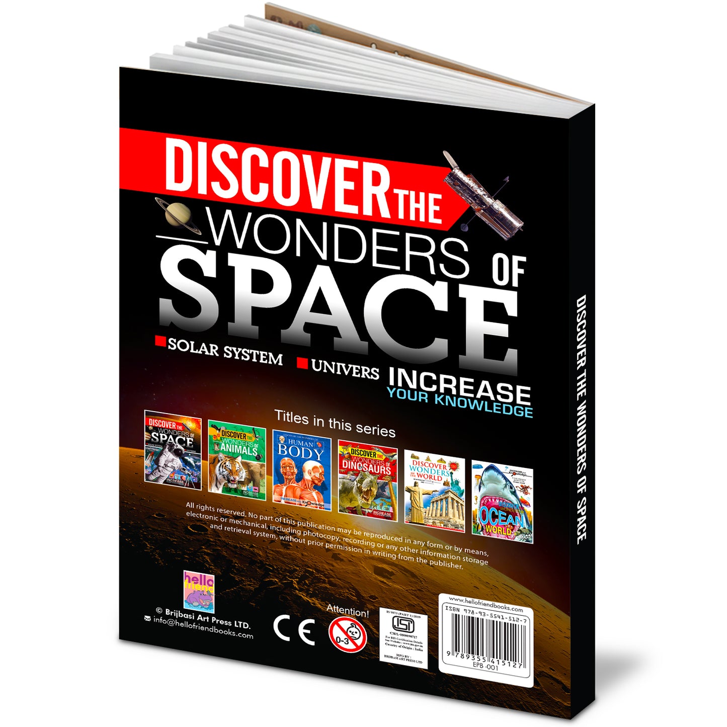 Discover the Wonders of Space - Back cover with series titles