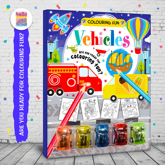 Colouring Fun Vehicles - Coloring Activity Book for Creative Kids