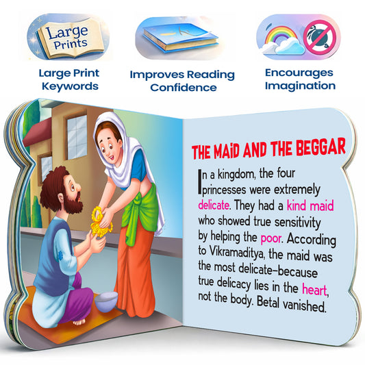 5-in-1 Vikram and Betal Stories - Interior spread The Maid and the Beggar story with features