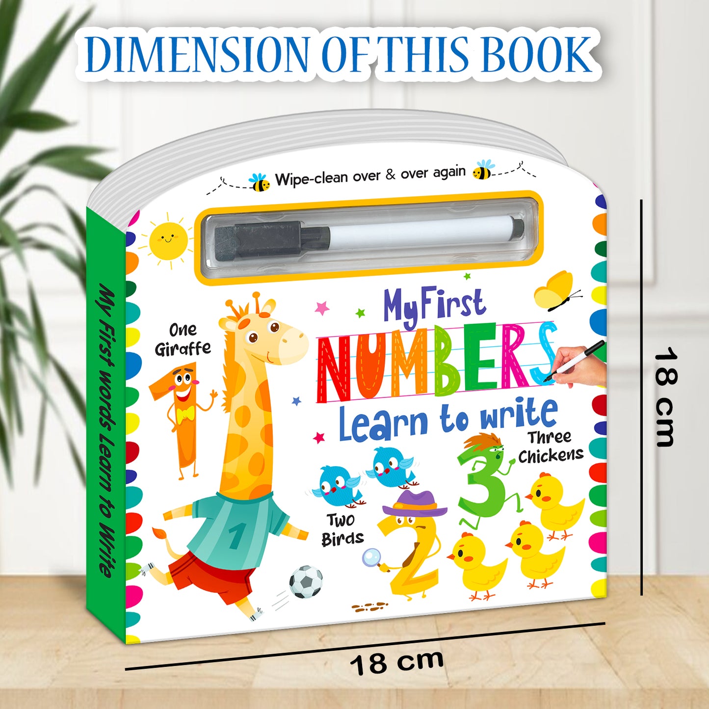 My First Numbers – Learn to Write | Wipe & Clean Number Writing Book for Kids | Reusable Early Learning Activity Book